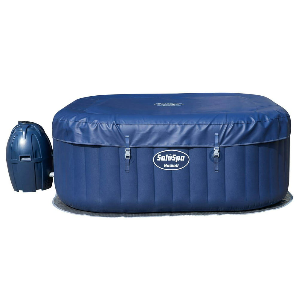 Bestway SaluSpa Hawaii AirJet 6-Person Inflatable Spa Hot Tub with Chemical Kit