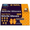 thumbnail image 5 of Inspire Heavy Duty Orange Nitrile Disposable Gloves | ULTRA 8 Mil Diamond Textured Grip | Industrial Mechanic Gloves (100, XXL), 5 of 5