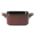 thumbnail image 1 of Oneida L6753074981 3 oz Rectangular Rustic Mini Baker - Porcelain, Crimson, 1 of 1