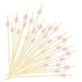 thumbnail image 1 of KDJ Pink Pearl Cocktail Picks 100 Pack - 4.7 Inch Appetizer Toothpicks for Fruits Desserts Party Supplies - Elegant Disposable Food Skewers for Weddings Birthdays Showers, 1 of 9