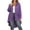 Purple, variant on Luvrsol Zip Up Hoodies Women Drawstring Hood Zip Long Jacket Casual Top with Side Deep Pockets S-2XL