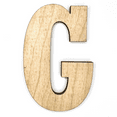 thumbnail image 1 of 22" Tall Birch Plywood Letter G | 1/4" Thick | Krafty Supply Letters | RockTimes, 1 of 4