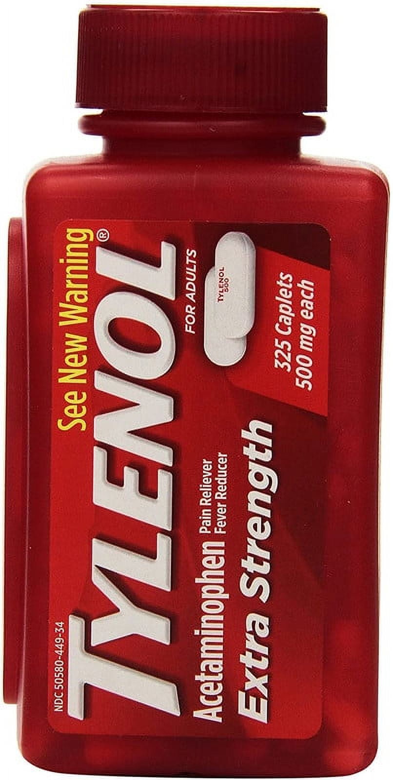 tylenol extra strength 500mg - 325 caplets