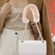 thumbnail image 2 of Bolso Almohadillas para correa de hombro Funda para bolso de mano extraíble Cremallera Mochila cruzada de piel sintética Correa ancha para mujer Bolsos de mano Monedero Cadena de metal, 2 of 8