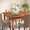 thumbnail image 5 of ZXCXRQFa Clock Rustic Daisy Butterflies Wall Clock Vintage Battery Operated Silent Non Ticking Round Wooden Wall Clocks Decorative for Kitchen Living Room Bedroom Office Garden Outdoor 11 Inch, 5 of 7