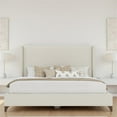 thumbnail image 6 of Bowery Hill Modern Upholstered Queen Bed in Off White Performance Fabric, 6 of 9