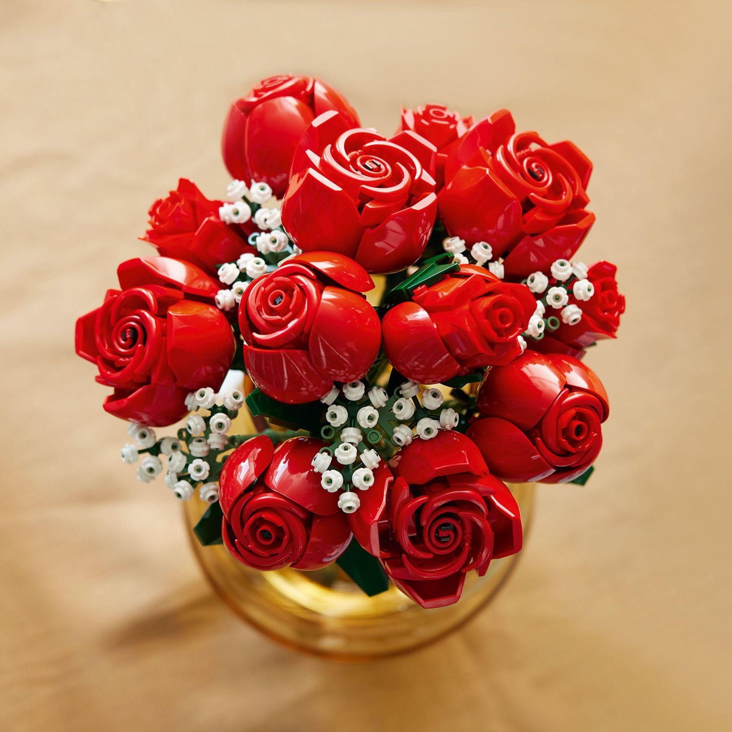 LEGO Botanicals Le bouquet de roses; fleurs artificielles de couleur rouge 10328 Comprend 822 pièces, 18+ ans