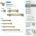 thumbnail image 3 of Amerock Bp36763 Appoint 5-1/16 And 6-5/16" Dual Center To Center Cup Cabinet Pull - Bronze, 3 of 7