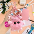thumbnail image 5 of Hometravel Plush Toy Keychain, Soft Stuffed Animal Figure with Metal Key Ring, Cute Character Accessory for Keys, Backpack, Bag Charm Decoration, 5 of 7