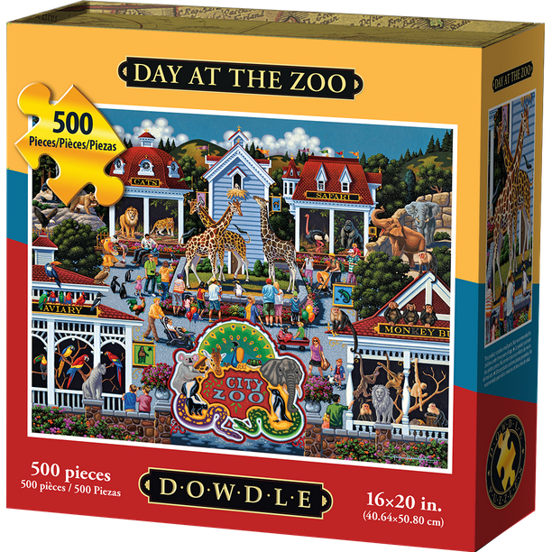 Dowdle Jigsaw Puzzle Day at the Zoo 500 Piece
