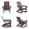 thumbnail image 1 of Palms Modern Adirondack Plastic Outdoor Rocking Chairs (Set of 4), 1 of 8