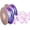 Purple, variant on 2 Rolls Laser Green Organza Ribbon 1-1/2 Inch Wide 10 Yards for Gift wrap Bow DIY Craft Bouquet Wreath Baking Baby Shower Wedding Parties Valentine Christmas Tree Decoration