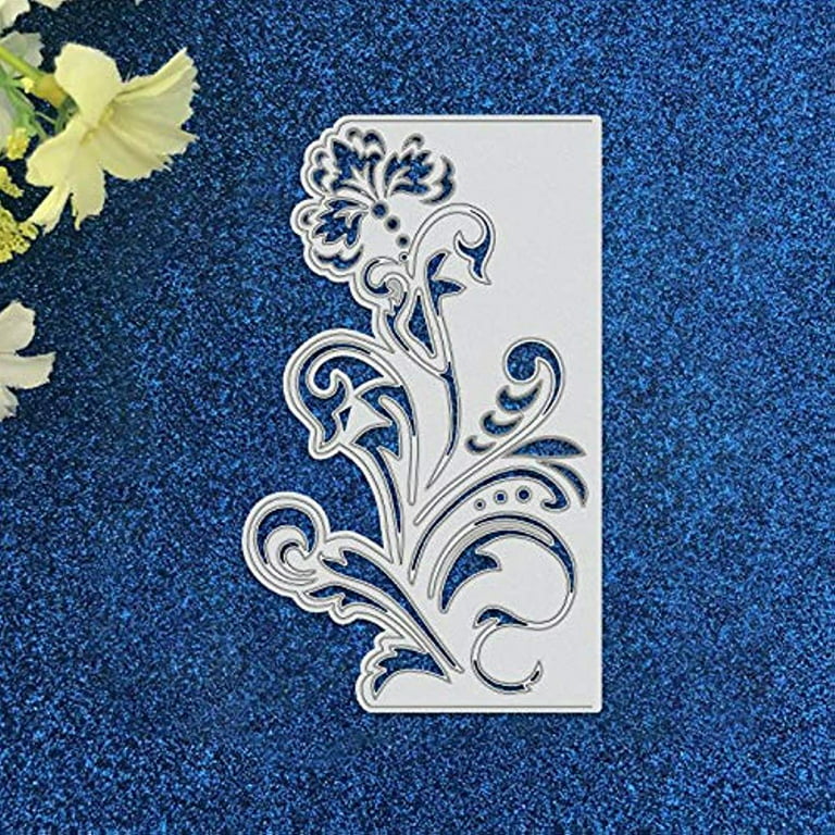 LANGFON Lace Flower Embossing Folders for Card Making, Flowers Frame  Background DIY Plastic Template Photo Album Card Paper Handmade  Scrapbooking DIY