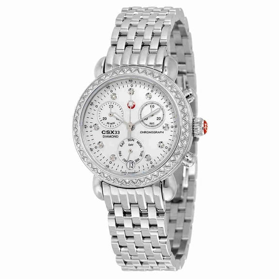 Michele CSX Mother of Pearl Diamond Dial Ladies Watch MWW03S000002