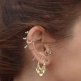 thumbnail image 1 of Houderco 1Par Pendientes De Dorados Para Mujer Con De Disco Material Resistente Y, 1 of 8