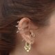 thumbnail image 1 of Houderco 1Par Pendientes De Dorados Para Mujer Con De Disco Material Resistente Y, 1 of 8