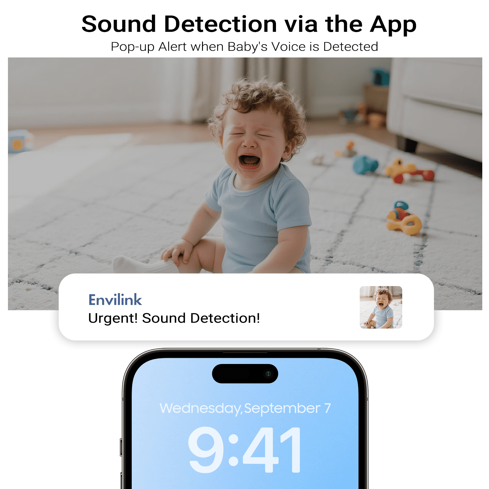 Baby Monitor with Camera and Audio, Video Baby Monitor WiFi Night Vision, 2.8" LCD Screen Baby Camera VOX Mode Alarm and 1200ft Long Range