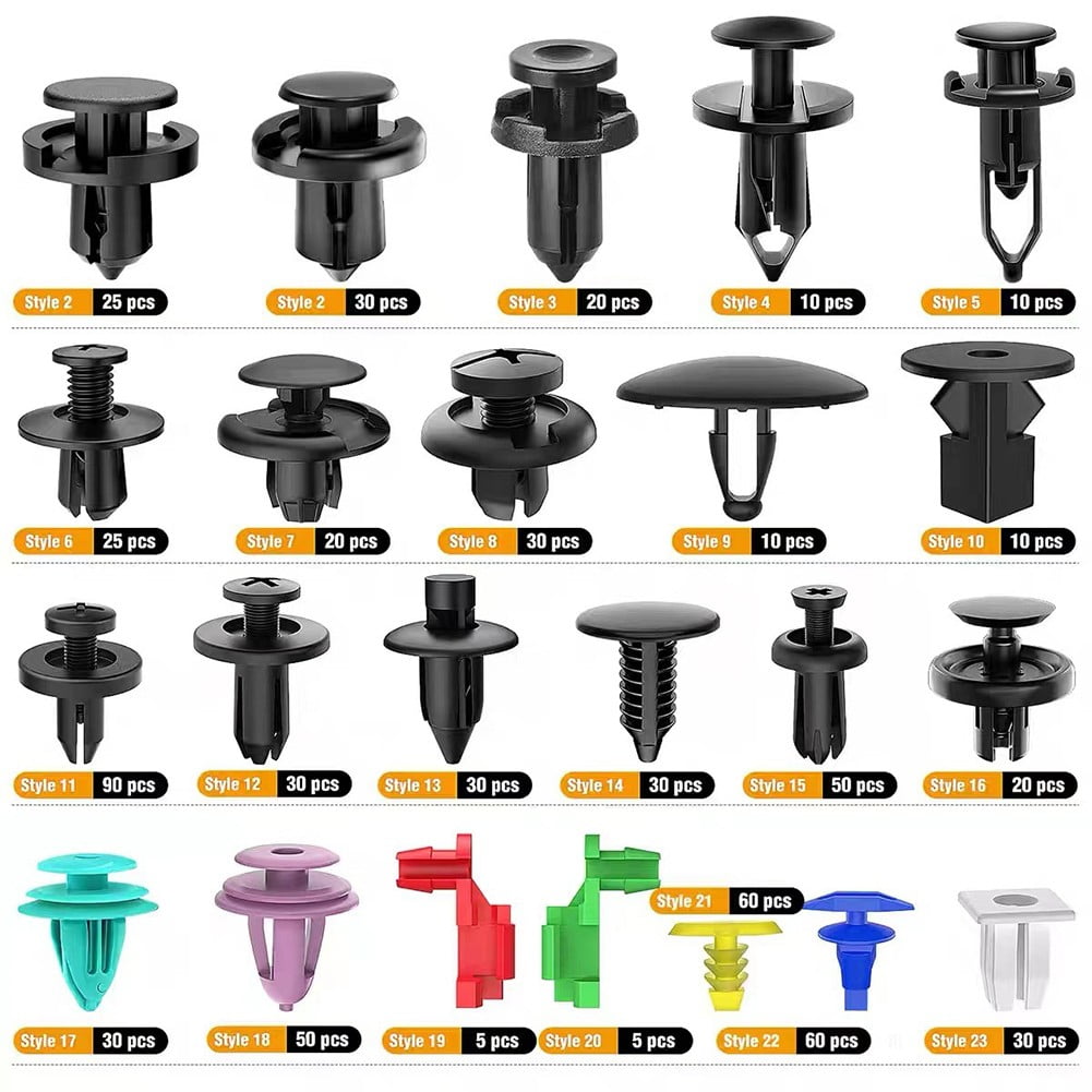 725Xcar Bumper Clips Set Push Pin Rivet Bumper Door Trim Panel Retainer Fastener
