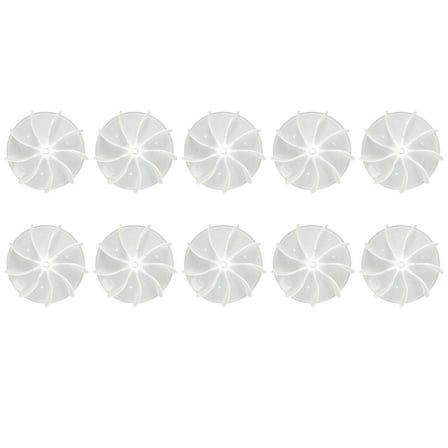 10 Pcs Desk Replacement Fan Blade Plastic Fan Blade Small Power Hair Dryer Fan Leaves Motor Accessories