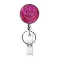 thumbnail image 1 of Retractable Badge Holder Lightweight Card Reel With Key Ring Belt Clip For Teacher Student ID, 1 of 9