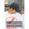 thumbnail image 5 of Wisolt 4547 Washed Print Baseball Cap - Vintage American Style, Distressed, One Size Fits Most, Ideal for Summer Shading., 5 of 6