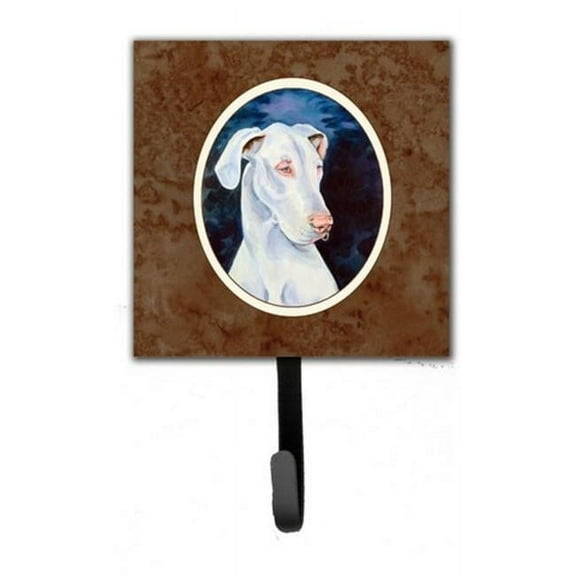 White Great Dane Leash or Key Holder