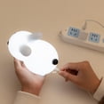 thumbnail image 6 of Bunny Silicone Night Light Tap Control Lamp for Kids Bedroom, Nursery Sleep Lighting Decor, Soft Touch Bedside Lamp, White, 6 of 6