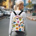 thumbnail image 7 of Fashion Quilted Backpack for Women Lightweight Travel Daypack Casual Bag for Shopping Travel Halloween Cupcakes M, 7 of 7