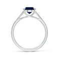 thumbnail image 2 of ANGARA Natural 2 Ct Prong-Set Oval Sapphire Cathedral Solitaire Ring in 14K White Gold for Women (Size-9x7mm) | September Birthstone, Anniversary, Jewelry Gift for Women | Natural Blue Sapphire Ring, 2 of 9