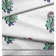 thumbnail image 2 of Soimoi Cotton Voile Fabric Leaves,Floral & Paisley Block Print Fabric by The Yard 56 Inch Wide, 2 of 3