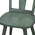 thumbnail image 5 of Duhome Antique Green Wooden Tulip Chairs - Set of 2, Rustic Style for Dining or Kitchen, 5 of 7