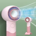 thumbnail image 2 of Fans That Blow Cold Air VibHome Handheld Fans Handheld Turbo Fan USB Rechargeable Silent Student Dormitory Office Portable Wind Turbine Fan, 2 of 7
