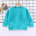 thumbnail image 3 of Little Boys Girls Crewneck Sweatshirt Long Sleeve Letter Embroidery Tops Pullover For Kids Zip Up Hoodie Boys Hoodie, 3 of 3