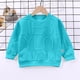 thumbnail image 2 of Gibobby Sudadera con cuello redondo para niños pequeños y niñas, Tops con bordado de de manga larga, para niños(Azul, 3-4 Años), 2 of 3