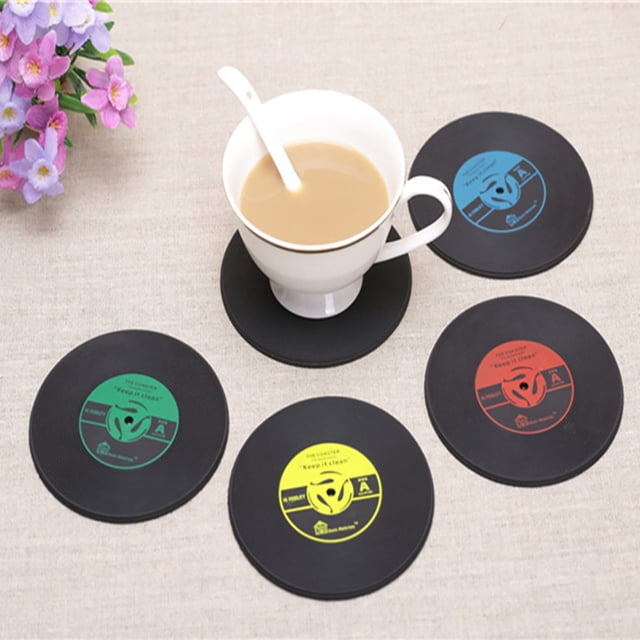 Vaidha Napperon en Forme de Disque pour Cuisine Fête Bar Tasse Tapis Napperon