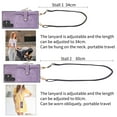 thumbnail image 5 of ELEHOLD Crossbody Case for Samsung Galaxy S24 Ultra,Premium PU Leather Back Card Slot Zipper Wallet Shockproof Anti-Drop Protective Case with Shoulder Strap Women Girls for Samsung S24 Ultra,Purple, 5 of 9
