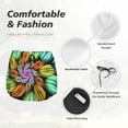 thumbnail image 6 of Picia Hippie Style Pattern Women's 2 in 1 Athletic Running Shorts High Waisted Workout Casual Gym Sweat Shorts with Comfy Liner Zipper Pockets-Small, 6 of 9