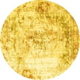 thumbnail image 1 of Ahgly Company Machine Washable Indoor Round Persian Yellow Traditional Area Rugs, 7' Round, 1 of 4