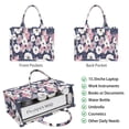 thumbnail image 2 of Large Capacity Tote Bag,Pioneer Flower Floral Print Pattern Handbag Fashion Luxury Tote Bag,15.7"x13"x 5.1" Inches,Laptop Compatible, 2 of 6