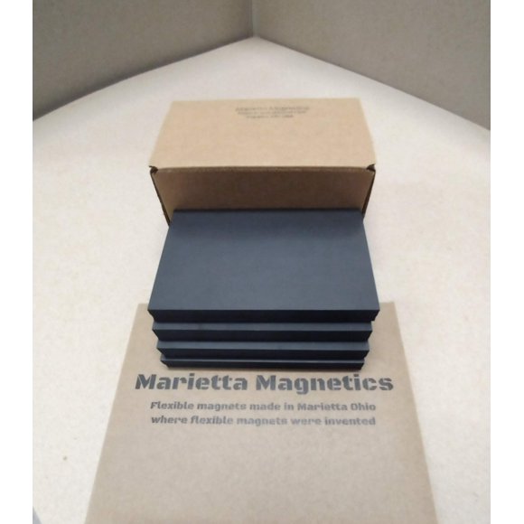 100 Pack 4" x 6" Plain Magnet Sheets 20 mil - Marietta Magnetics Brand