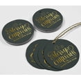 thumbnail image 4 of Inkdotpot Joyeux Noël & Bonne Année Texte Bouteille Tag Feuille d'Or Véritable Hang Tags Pack de 50, 4 of 6
