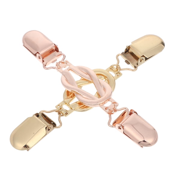 PENIKOKO 2-Pack Vintage Metal Cardigan Clips Sweater Shawl Chain Fasteners in Assorted Colors for Stylish Clothing