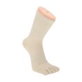 thumbnail image 2 of Unique Bargains  1 Pair Five Toe Socks Comfortable Warmth Socks for Women Beige, 2 of 6