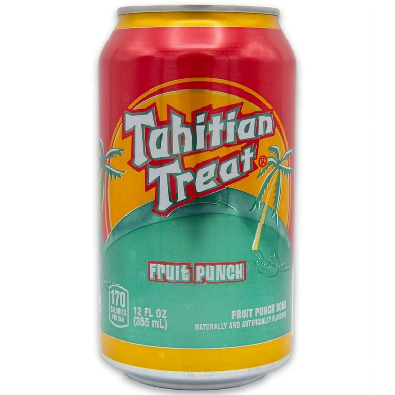 Tahitian Treat Fruit Punch Soda Pop, 12.0 oz, 18 Pack Cans