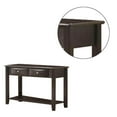 thumbnail image 4 of Wooden Console Table with 2 Spacious Drawers, Brown, 4 of 5