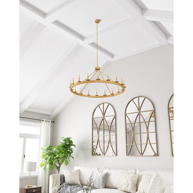 Wagon wheel gold chandelier outlet