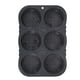 thumbnail image 1 of Molde de silicona para panecillos de hamburguesa - molde de 6 cavidades para panecillos, pan y magdalenas, apto para lavavajillas, apto para horno y microondas, 1 of 1