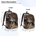 thumbnail image 2 of Bingfone Cat Family Print Canvas College Laptop Backpack, Large Capacity Lightweight College Bookbag Casual Daypack-Medium, 2 of 5