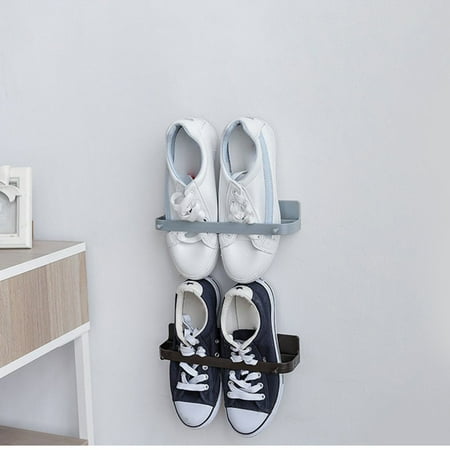 Japanese-style wall-mounted shoe rack stereo slippers shelf | Walmart
