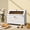 White, variant on MROJISC Double Layer Bread Box for Kitchen Countertop, Modern Corner Large Bread Storage Bin (Green)